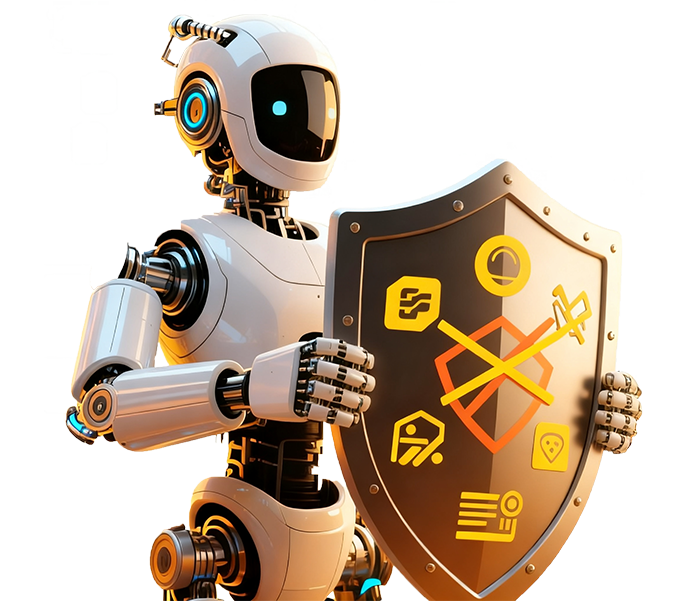 Security robot illustration